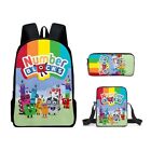 Number Blocks  School Backpack With Lunch Bag And Pencil Case Include