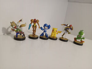 Super Smash Bros. Amiibo Lot - six total Figures - Everything in Picture !!