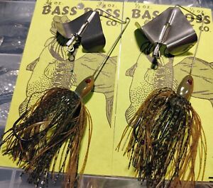 LIFETIME STAINLESS STEEL LONG SHANK BASS BOSS BUZZ BAITS - PICK SIZE AND COLOR