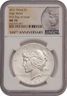 2021 Peace Silver One Dollar coin NGC MS70 FDOI Label