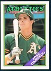 1988 TOPPS TIFFANY #370 JOSE CANSECO ATHLETICS NM-MT OR BETTER SET-BREAK