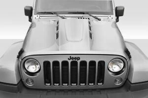 Duraflex JK AVG Hood - 1 Piece for Wrangler Jeep 07-18 ed_115893 (For: Jeep)