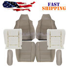 For 2002-2007 Ford F250 Super Duty Lariat XL Front Seat Cover & Foam Cushion Tan (For: 2002 Ford F-350 Super Duty Lariat 7.3L)