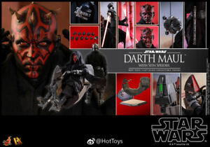 Hot Toys DX16 DX17 1/6 Scale Star Wars  Darth Maul Action Figure Aircraft