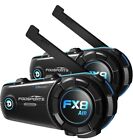 2x FX8 AIR Motorcycle Intercom Helmet Headset Bluetooth With Noise Cancellation