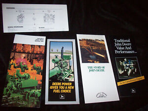 1990 John Deere Engine Works Booklet Duel Fuel Engine Brochure Story of JD More