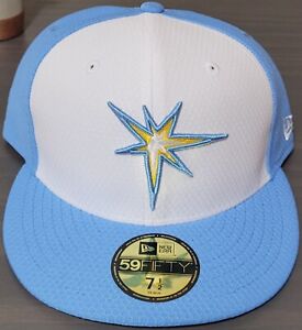 Tampa Bay Devil Rays SunBurst Logo New Era 59FIFTY 2019 Cool Mesh Hat Brand NEW