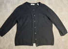 LORD & TAYLOR Womens Cashmere Cardigan Sweater SZ LG Large