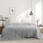 Oversized Summer Cooling Waffle Blanket Comforter Reversible Q-max 0.39 Cool