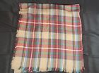 Oversize Woven Plaid Blanket Scarf/Wrap Red/Tan/Multi Shawl Highlander Farmhouse