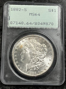 New ListingMS64 GRADED - 1882-S Morgan Silver Dollar-PCGS-OGH / PL Reverse