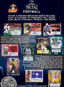 New ListingNICO IAMALEAVA 2024 Leaf Metal Football Hobby 12x Box 1x Case Break #2