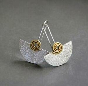 925 Silver Plated Hook Earrings Drop Dangle Women Wedding Jewelry Simulated
