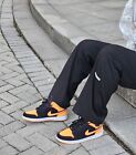 Nike Air Jordan 1 Mid SE Fat Tongue Vivid Orange FJ4923-008 Men’s Sizes