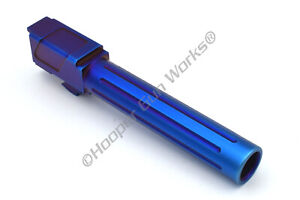 HGW Titan Fluted Pocketed Barrel for Glock 21 45ACP Stock Length SS Blue Violet
