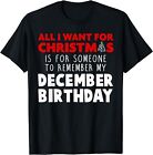 NEW LIMITED Birthmas December Christmas Birthday Gift Idea Tee T-Shirt S-3XL