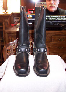New Old Stock Carolina Engineer Steel-Toe Black Leather Boots 16