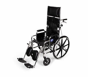 Medline Reclining  Wheelchair with 18