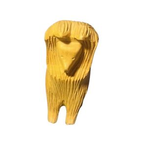 New ListingHand Carved Wooden Dog Folk Art Figure Collie? 3.5