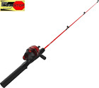ZEBCO Dock Demon Spinning Reel or Spincast Reel and Fishing Rod Combo, 30
