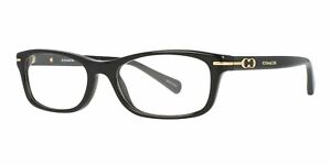 NEW Coach HC 6054 5002 Elise Womens Black Designer Eyeglasses Frames 50mm