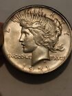 SCARCE DATE 1921 United States High Relief Peace Silver Dollar - AU++ Details