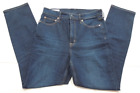 Womens GAP High Rise Vintage Slim Jeans (30 I 10L) Size 10 Long ~ Blue Dark Wash