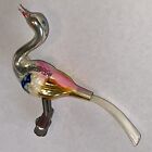 Vintage Glass Clip-on Swan Ornament