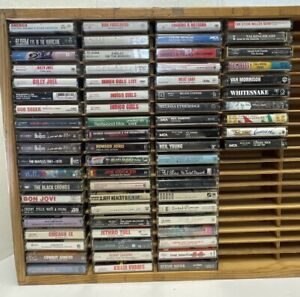 Lot Of 70 Classic Rock Metal Cassette Tapes Beatles Seger Petty Morrison Jovi ZZ