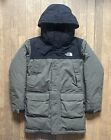 The North Face 550 Jacket Dryvent Black Olive Green Goose Down Boys Size Large