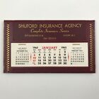 Vintage 1965 Insurance Agency Monthly Desk Calendar ~ days will be same as 2021