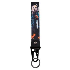 Michael Myers Knife Horror Movie Lanyard Wrist Strap Hook Key Tag Keychain