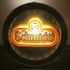 RARE-Vintage 1979 Schmidt’s Circular Lighted Standing/Hanging Beer Sign 