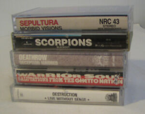 Metal and Grunge cassettes lot of 5 (Scorpions-Deathrow) plus