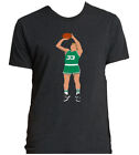 TRIBLEND BLACK Larry Bird Boston Celtics Pic T-Shirt