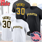 NEW!! Paul Skenes #30 Pittsburgh Pirates 2024 Player Name & Number T-Shirt