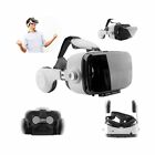 3D Virtual Reality Headset VR Glasses+ Headphones For Smartphone Android iPhone
