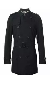 Burberry Men's Kensington Trench Coat Size 50 Mid Length