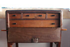 A Antique Nautical, Marine Continental Sea Captain's Jewelry Cabinet Chest Trunk