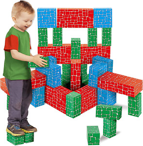 CARDBOARD BUILDING BLOCK Jumbo Giant Blocks for Kids 40 Pcs
