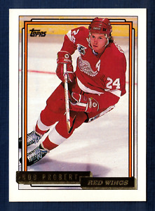 1992-93 Topps Gold Bob Probert #63 Detroit Red Wings NM/MT