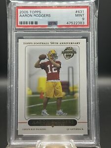 New Listing2005 Topps Aaron Rodgers Rookie #431 PSA 9