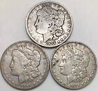 New ListingLot of 3 (1892-P & Two 1894-O's) Morgan Silver Dollars F/VF Details