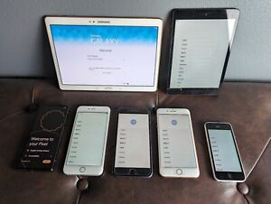 Phone and Tablet Lot - Google Pixel 6a, iPhone 8 Plus, iPad mini, iPhone S...