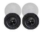 Monoprice 2-Way Carbon Fiber In-Ceiling Speakers - 8in (Pair) W/ Angled Drivers