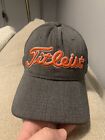Titleist Golf Hat Cap Stretch Fit L/XL Gray Orange Embroidered Golfing Adult