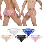Men's Underwear Thong Sexy Lace Thongs Sissy Panties Bikini Lingerie Underpants