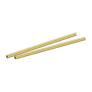 Brass Round Tube 4.5mm OD 0.5mm Wall Thickness 100mm Length Pipe Tubing 2 Pcs