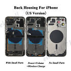 Glass Back Housing Rear Battery Cover For iPhone 11 12 Mini 13 14 Pro Max Lot