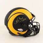 Isaac Bruce Signed Los Angeles Rams Eclipse Alternate NFL Replica Helmet w/ COA